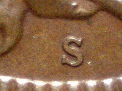 1909-S-Indian-Head-Cent-W/Lamination?
