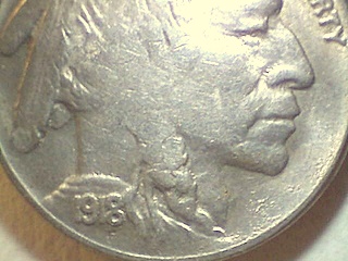 1918-Buffalo,-Extremely-Rusted-Die.