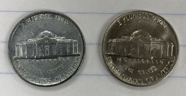 1983-P-Jefferson-Nickel---Wrong-Planchet-And-Misaligned-Die?