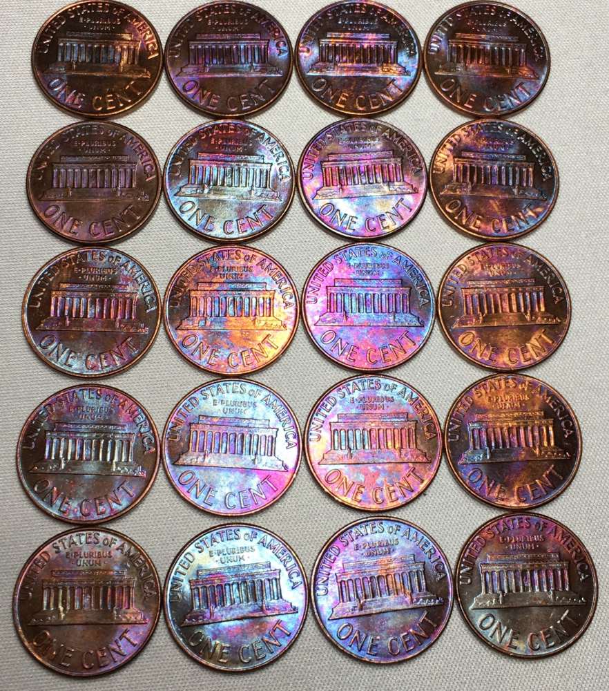 1963-Multicolored-Uncirculated-Pennies-+video