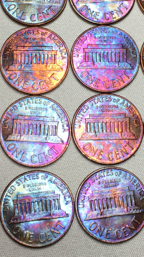 1963-Multicolored-Uncirculated-Pennies-+video