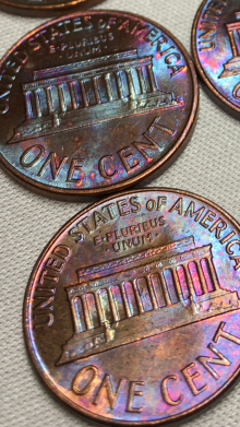 1963-Multicolored-Uncirculated-Pennies-+video