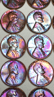 1963-Multicolored-Uncirculated-Pennies-+video