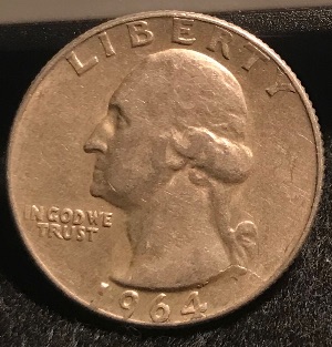 1964-Washington-Quarter;-What-Sort-Of-Doubling-Is-This-On-The-Reverse?