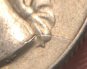 1964-Washington-Quarter;-What-Sort-Of-Doubling-Is-This-On-The-Reverse?