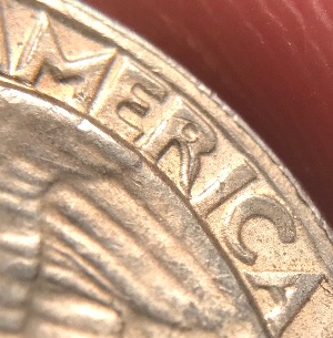 1964-Washington-Quarter;-What-Sort-Of-Doubling-Is-This-On-The-Reverse?