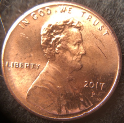 2017-P-Lincoln-Cent,-Spiked-Banner-Reverse,-My-Second-Such-Find