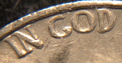 1960-Jefferson-Nickel,-Nice-Example-Of-Die-Deterioration-Doubling