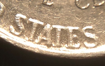 1960-Jefferson-Nickel,-Nice-Example-Of-Die-Deterioration-Doubling