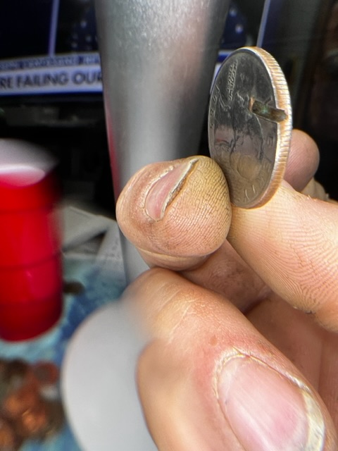1985-Washington-Quarter-W/Mint-Damage