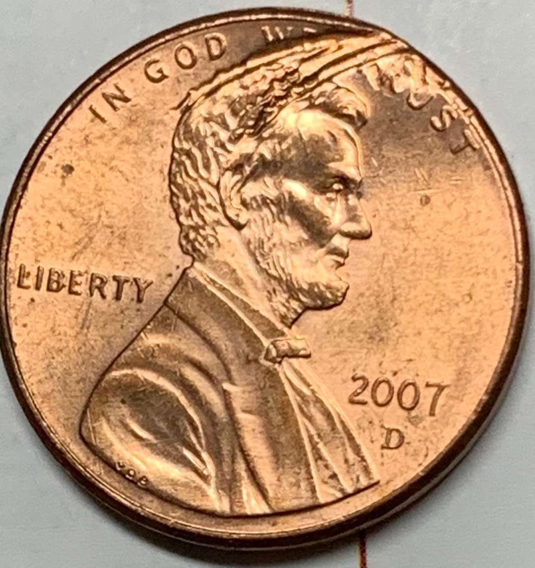2007-D-Lincoln-Penny-W/Some-Kind-Of-Error
