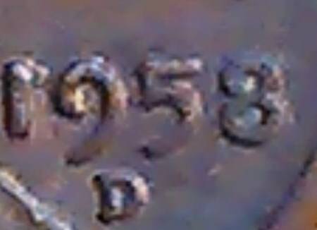 1958-D-Penny-Die-Chip-In-Liberty-And-DD-On-1-In-Date