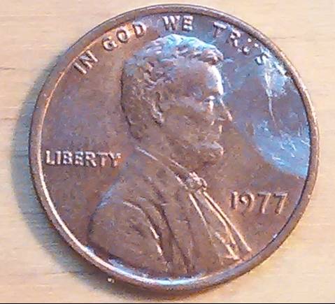 1977--Philadelphia-Penny-Mint-Error-Or-Damaged