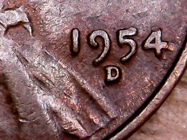 1954-D-Cent-Die-Chip-Or-Filled-In-B