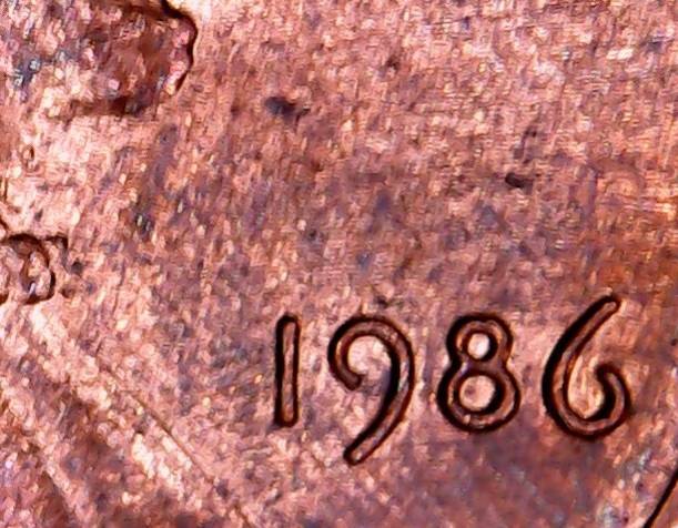 1986-Memorial-Cent-Missing-Letter-On-Reverse