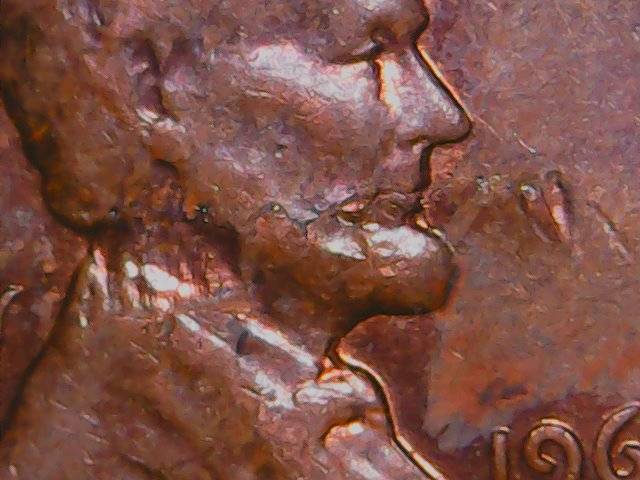 1964-D-Cent-Lamination-Error-On-Neck