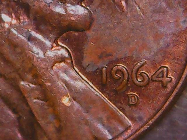 1964-D-Cent-Lamination-Error-On-Neck
