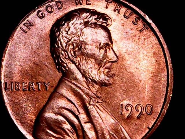1990-P-Memorial-Cent-Die-Clash-Nose-On-Reverse