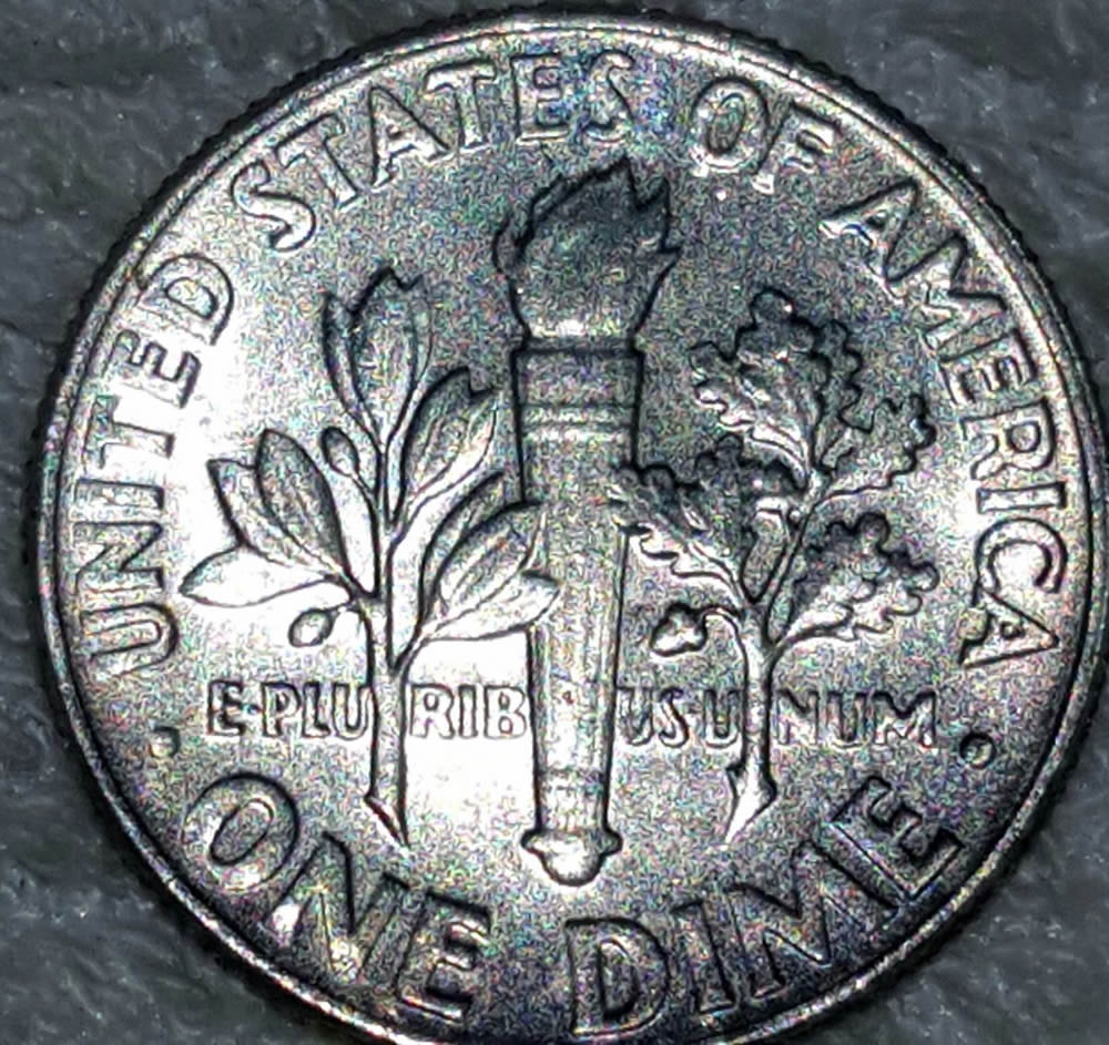 Toned-1964-Silver-Dime