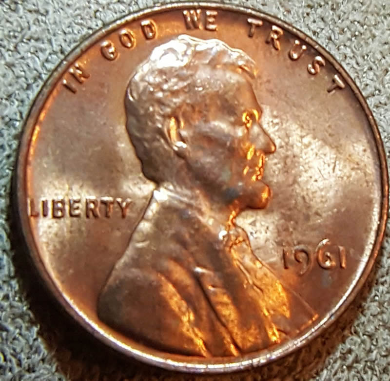 1961-Penny-Die-Chip-In-The-E-Of-America