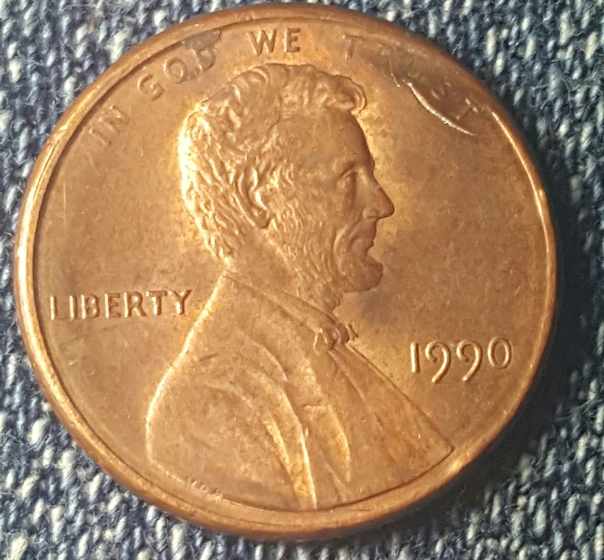 1990-Lincoln-Cent-Cracked-Plating-And-Planchet