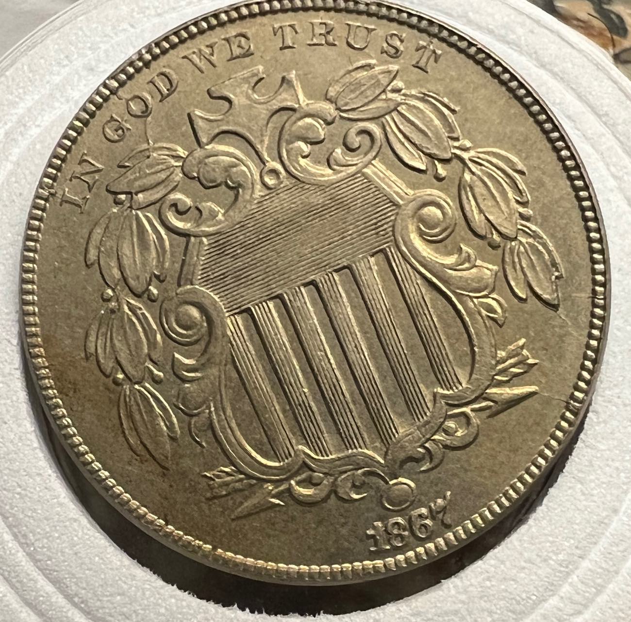 1867-Shield-Nickel-No-Rays---Is-This-A-Counterfeit?