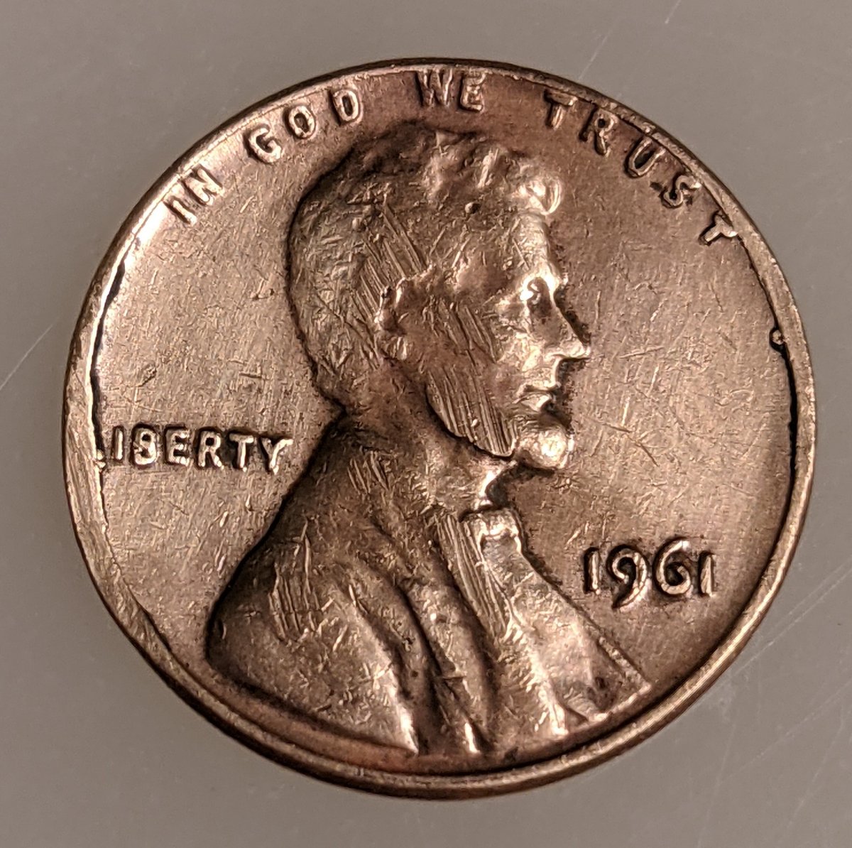 1961-No-Mint-Mark-Lincoln-Penny.-Possible-Offset-Error?