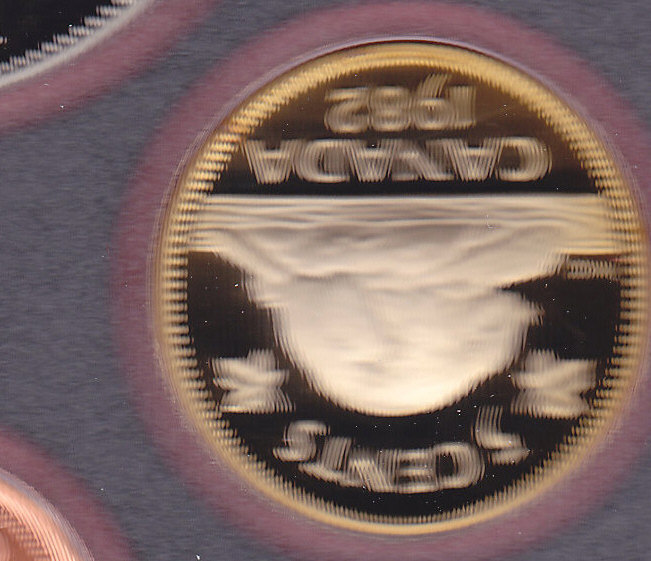 Toned-1982-Nickel-In-Double-Dollar-Set