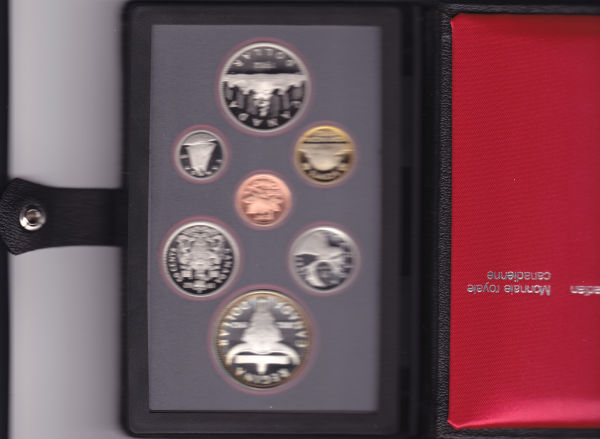 Toned-1982-Nickel-In-Double-Dollar-Set