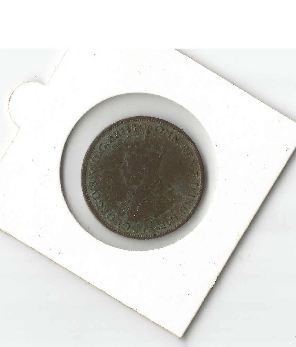 Australian-1912-Half-Penny,-Struck-Through-Grease?