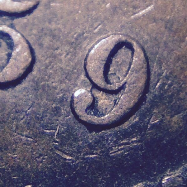 1859-Large-Cent-9-Over-6-Variety--2-Versions?