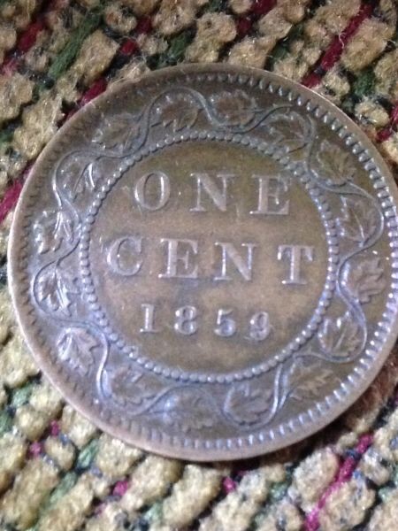 1859-Large-Cent-9-Over-6-Variety--2-Versions?