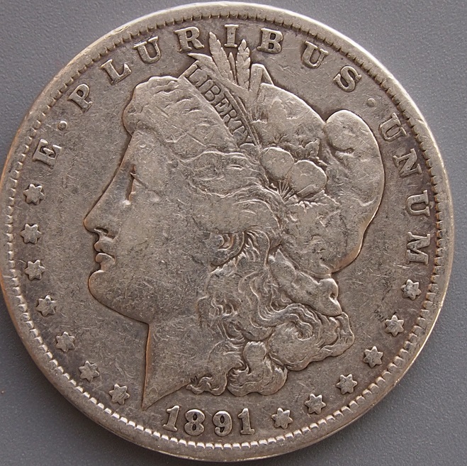 Morgan-#-12,-1891-P,-VF-Area?