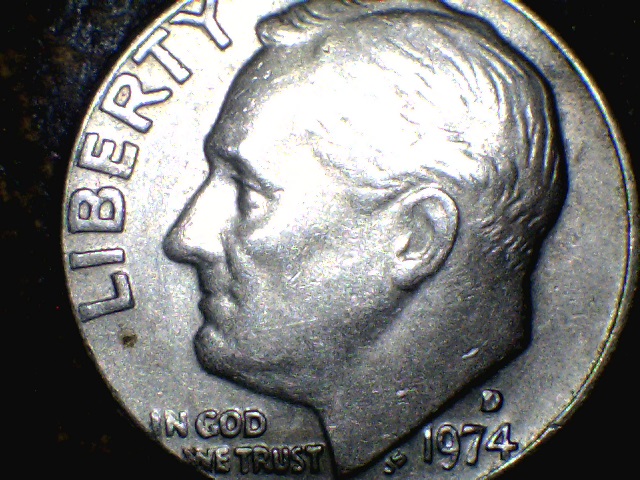 1974-D-Roosevelt-Dime-Struck-Through-Grease
