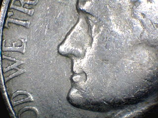 Strange-1963-Nickel,-Markings-On-Coin?-2-Faces?