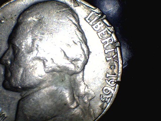 Strange-1963-Nickel,-Markings-On-Coin?-2-Faces?