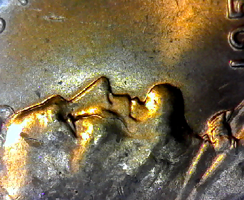1953-D-Wheat,-2-Coins-W/-Same-Error-Found-In-OBW,-Is-It-Debris?