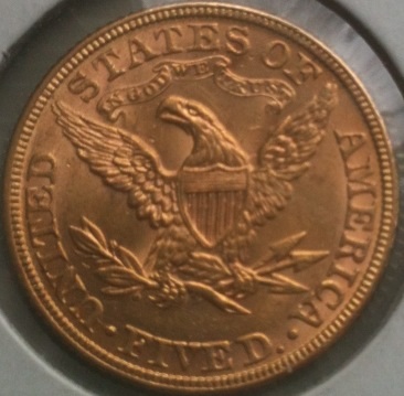 My-Second-Gold-Coin-:-1882-$5