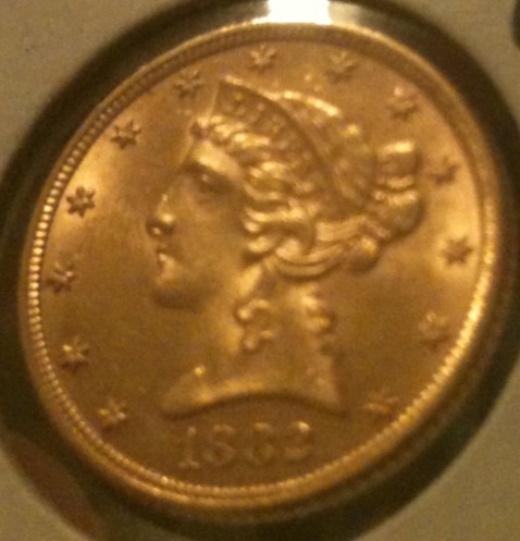 My-Second-Gold-Coin-:-1882-$5