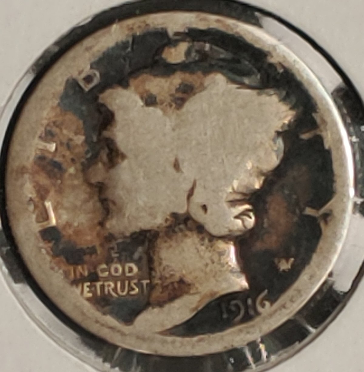 1916-S.-Mercury-Dime/Obverse---Reverse-Clash,-Strike-Errorr?