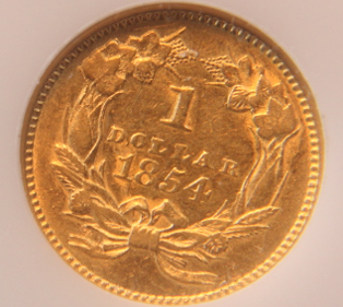 1854-Type-II-One-Dollar-Gold
