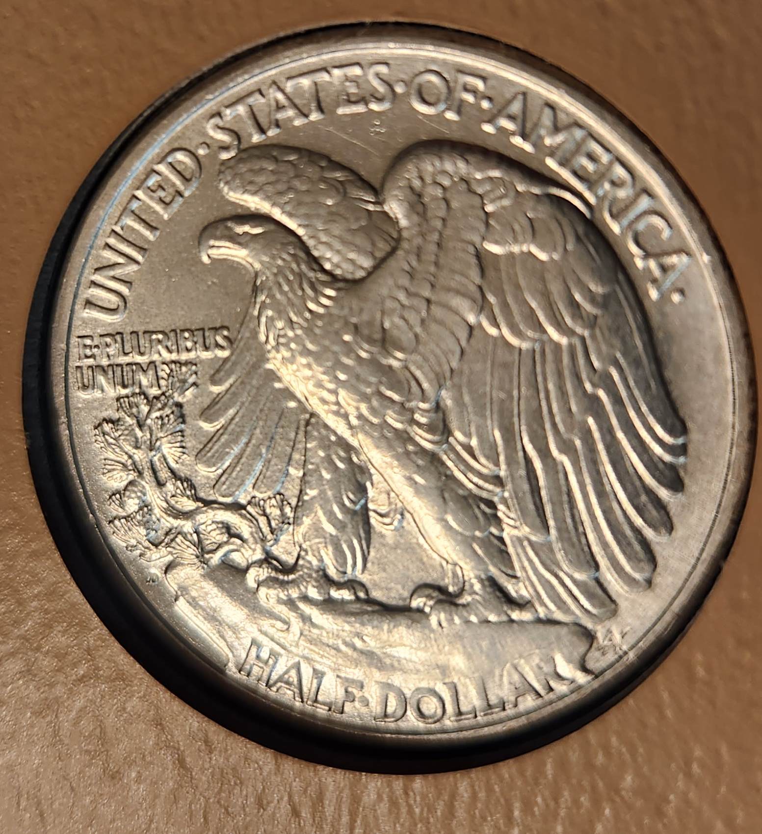 1936-D-Walking-Liberty-With-Smashed-Face,-Oak-And-Laurels