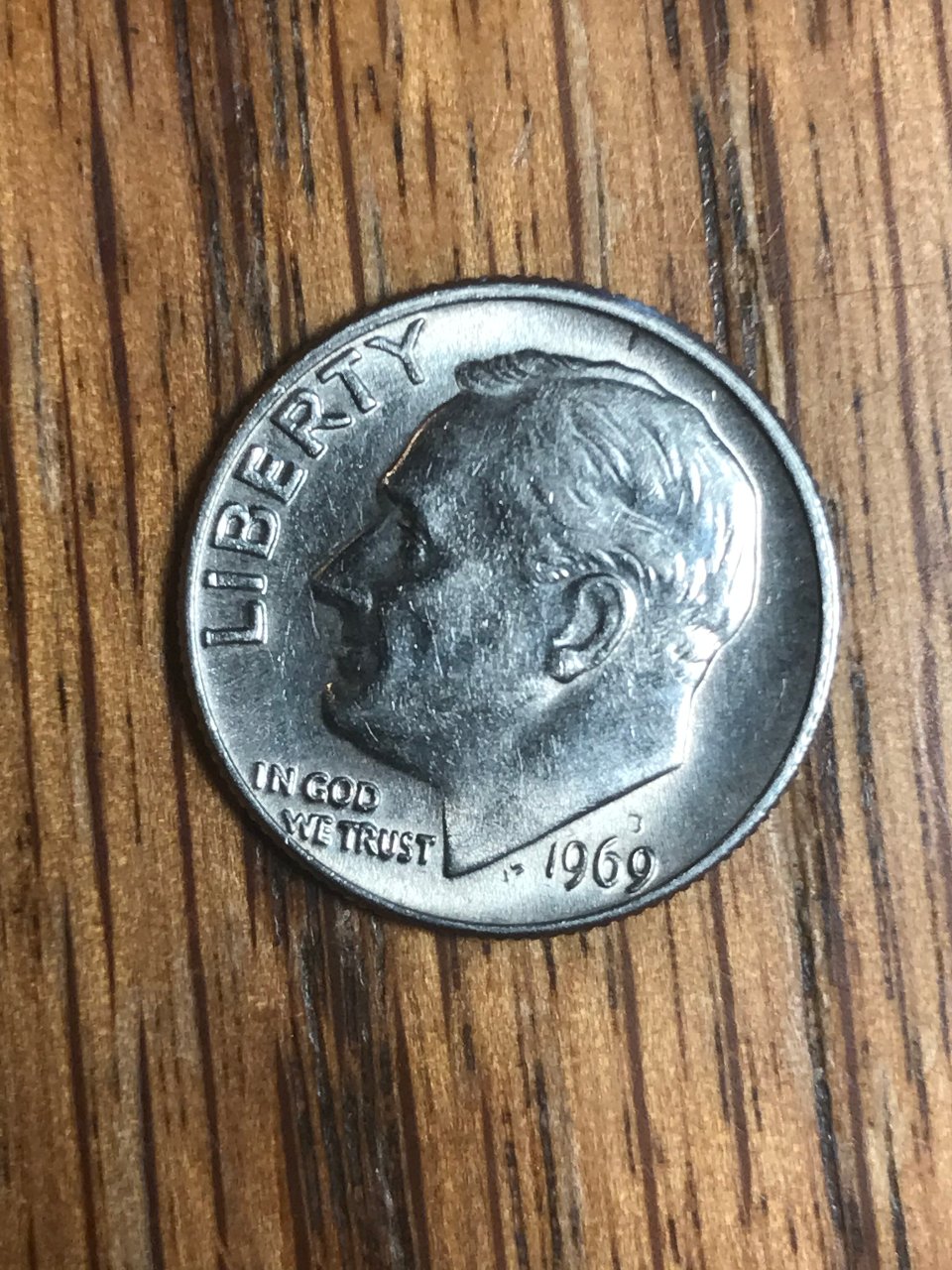 Grease-Strike-Obverse-Roosevelt-Dime-1969-D