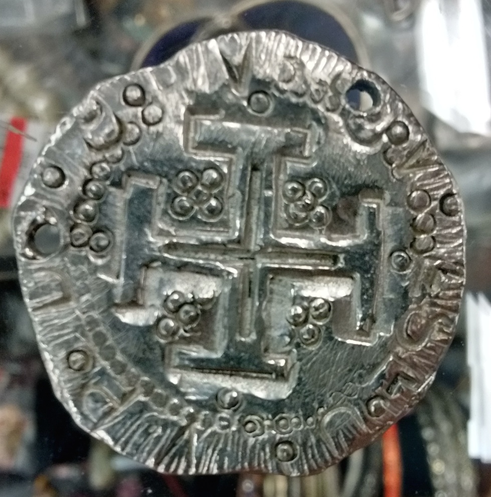 Old-British-Coin-With-Cross-Design---Silver-Or-Reproduction?-ID-Needed