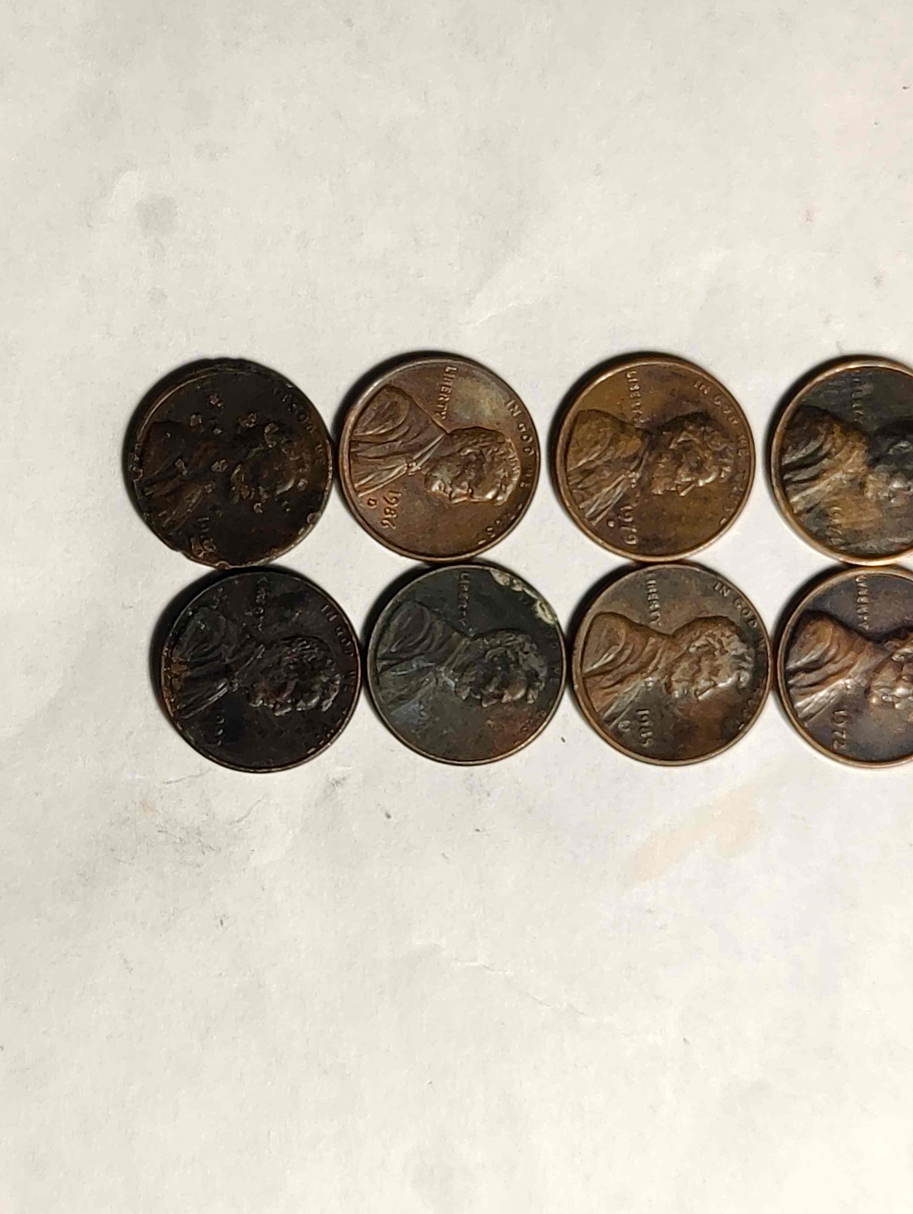 Are-These-Black-Beauties-Pennies-And-Dimes-With-Some-Red/Pink-Toning