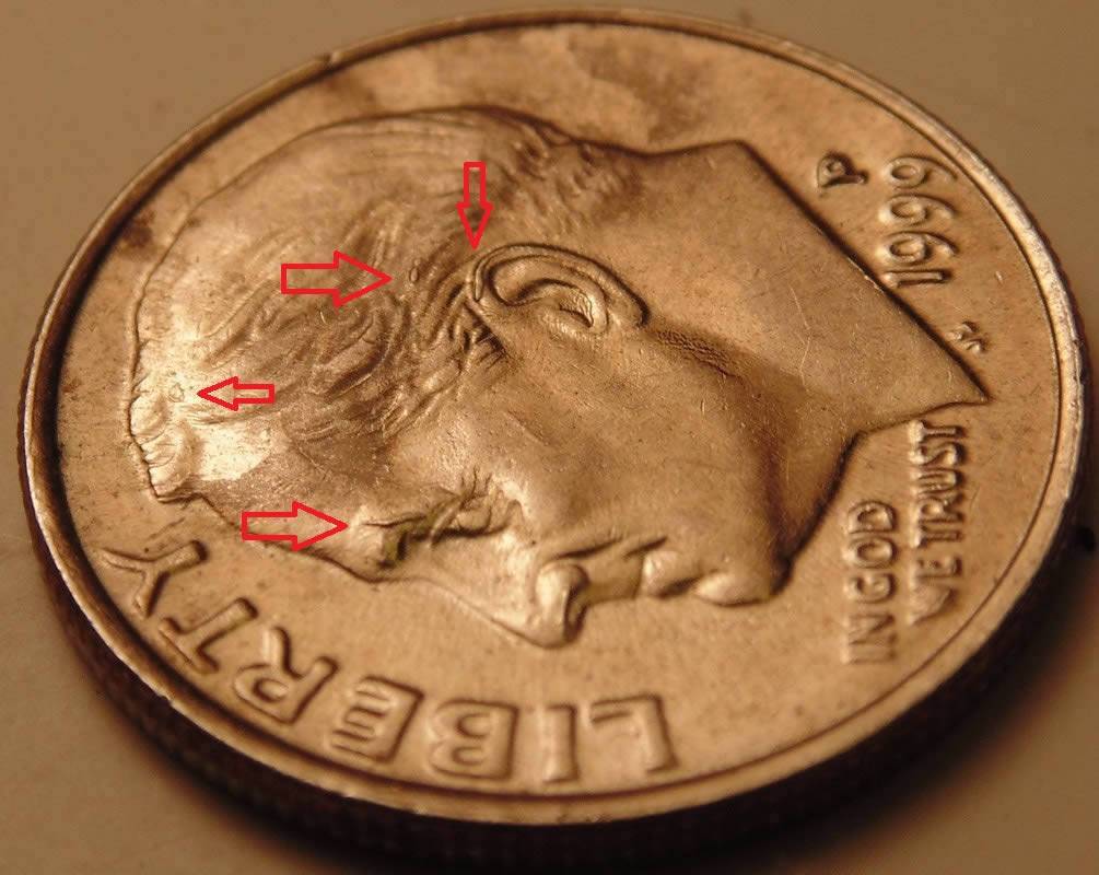 1999-Dime-With-Obverse-And-Reverse-Questions.