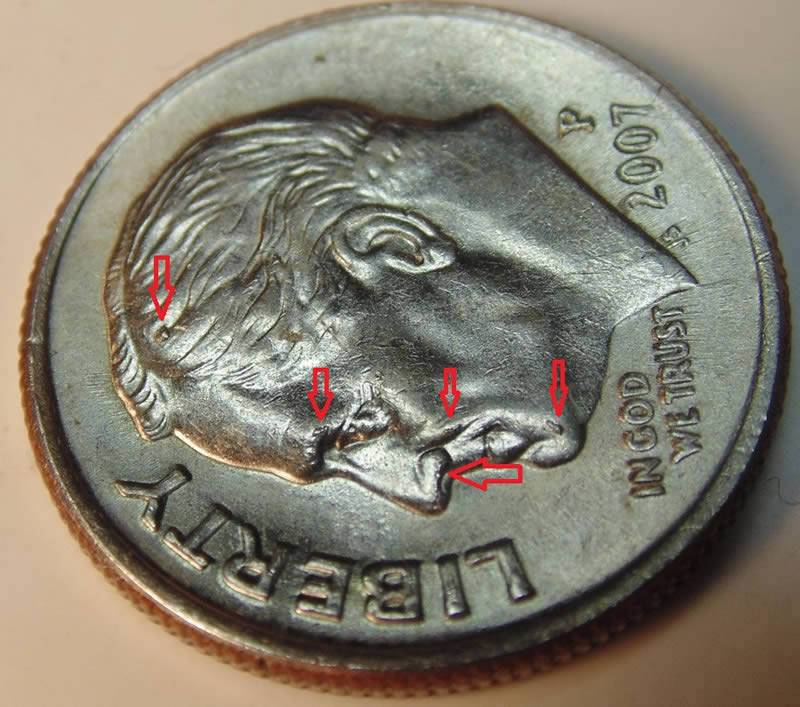 Just-Showing!-2007-P-Dime-Monster-Die-Chip!