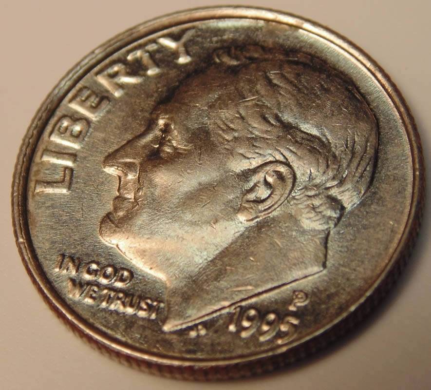 1995-P-Dime,-Die-Chips-And-Inner-Reeded-Rim?