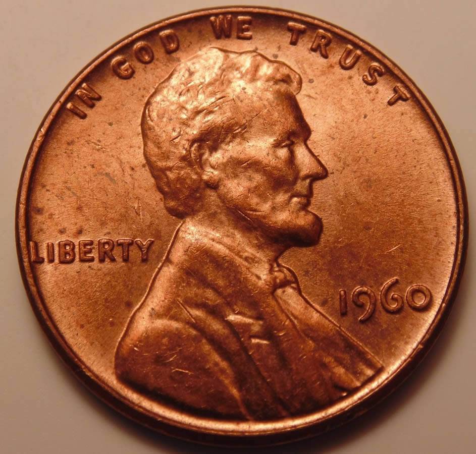 1960-Lincoln-Cent,3-Of4!