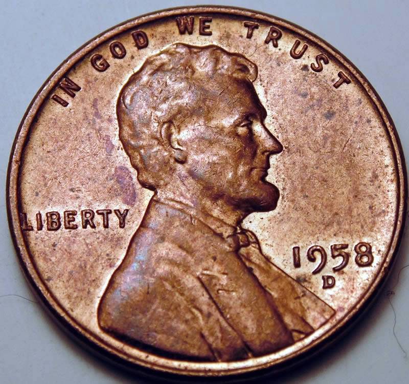 1958-D-Lincoln-Cent.4-Of-4!